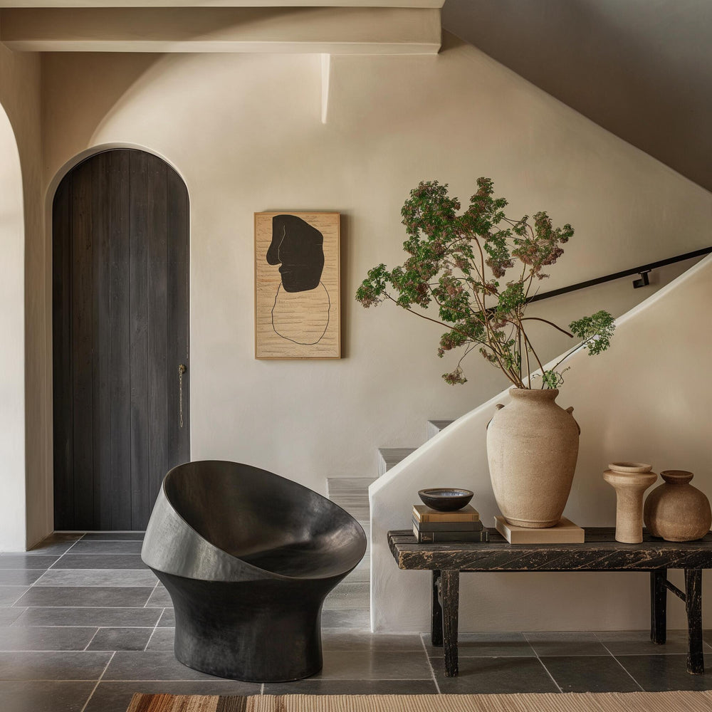 A warm, neutral Cozy interior