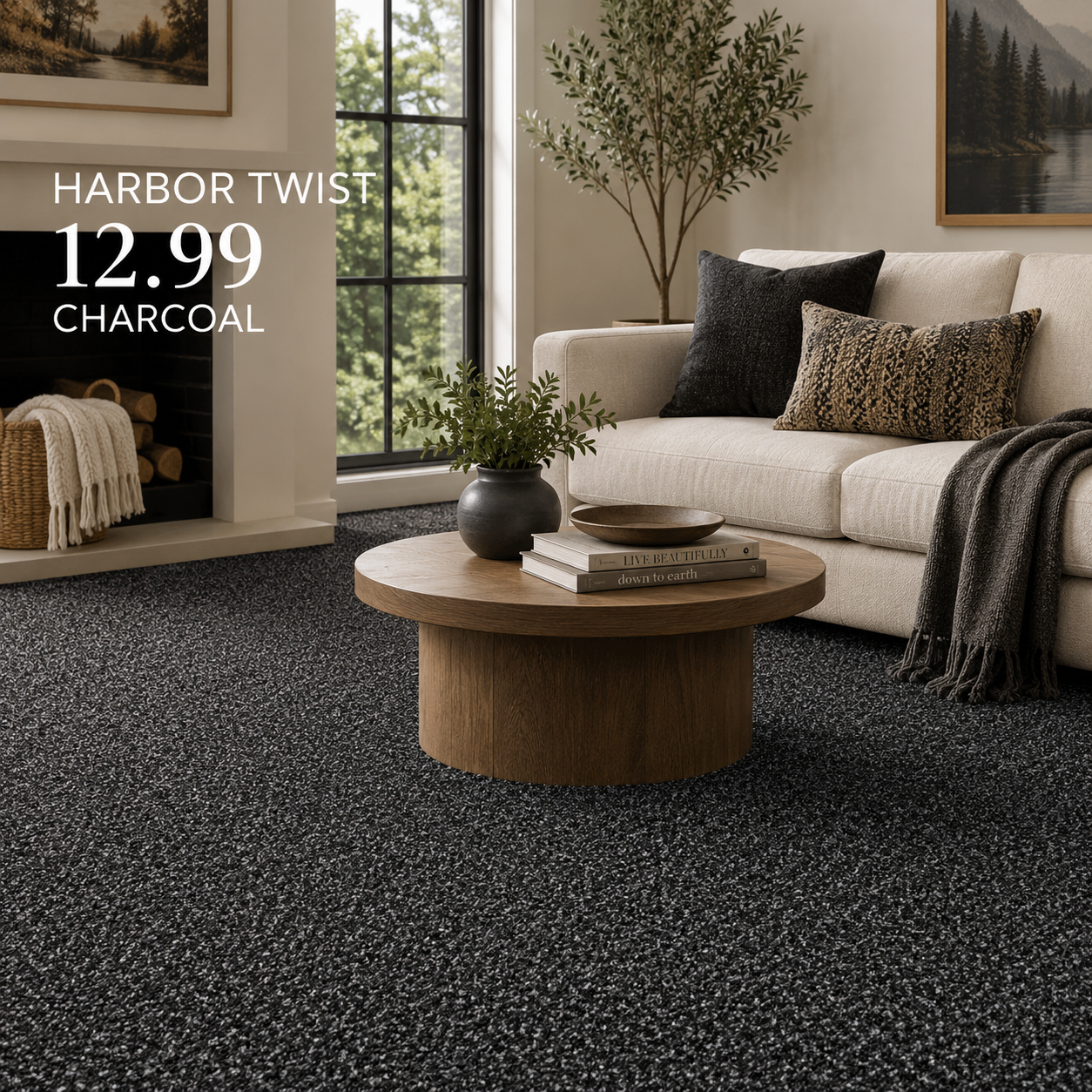 Harbor Twist – Charcoal