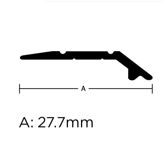 Medium Lino Edge – Silver (0.9m)